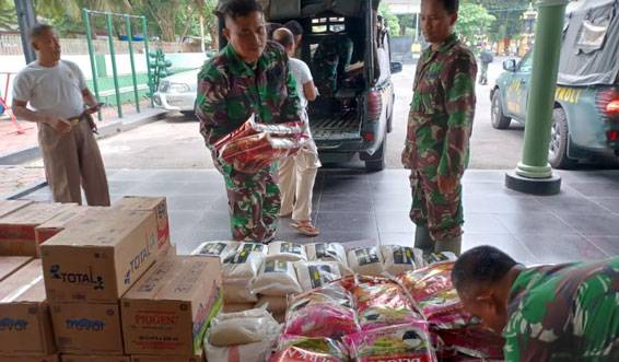 Erupsi Kembali Terjadi di Semeru, Korem Baladhika Jaya Kirim Logistik