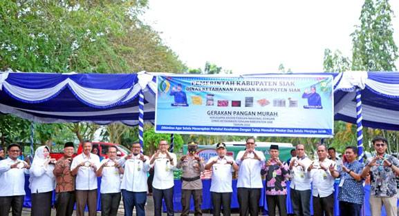 Tekan Inflasi, Pemkab Siak Bantu Masyarakat dengan Gerakan Pangan Murah