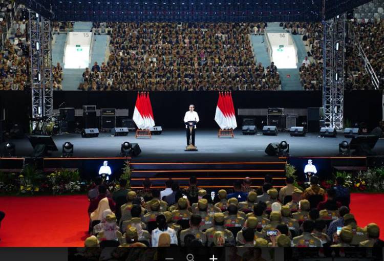 Panglima TNI Hadiri Rapat Konsolidasi Nasional Kesiapan Pemilu 2024 Pimpinan Presiden RI