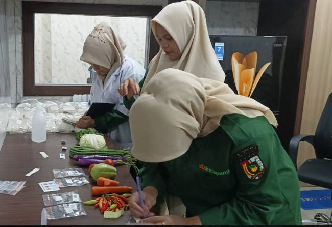 Disketapang Kota Pekanbaru Uji Residu 15 Komoditas Pangan