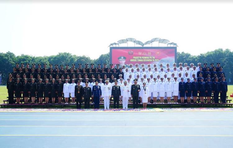 Panglima TNI Lantik 134 Perwira Remaja Prajurit Karier TNI Susgakes TA 2023