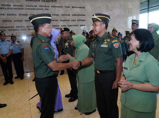 Panglima TNI Terima Laporan Korps Kenaikan Pangkat 12 Perwira Tinggi TNI