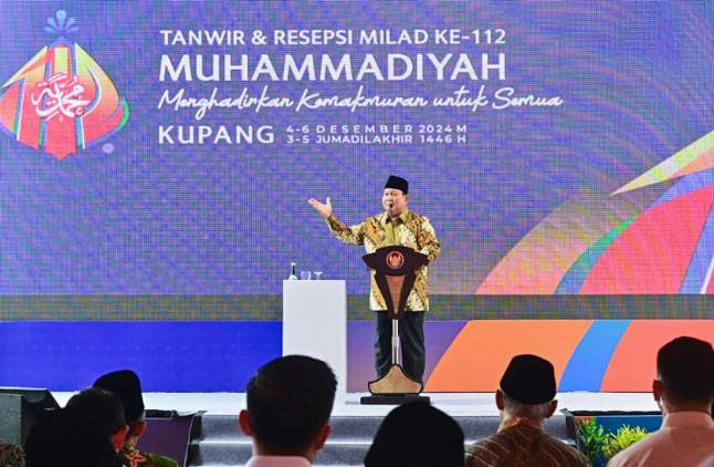 Panglima TNI Dampingi Presiden RI Hadiri Pembukaan Tanwir Dan Resepsi Milad Ke-112 Muhammadiyah
