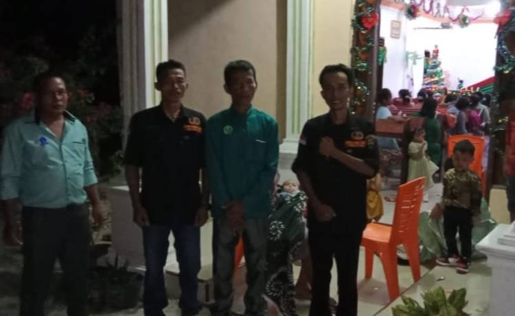 GRIB Jaya Inhil Amankan Perayaan Natal di Desa Sekayan dan Keritang