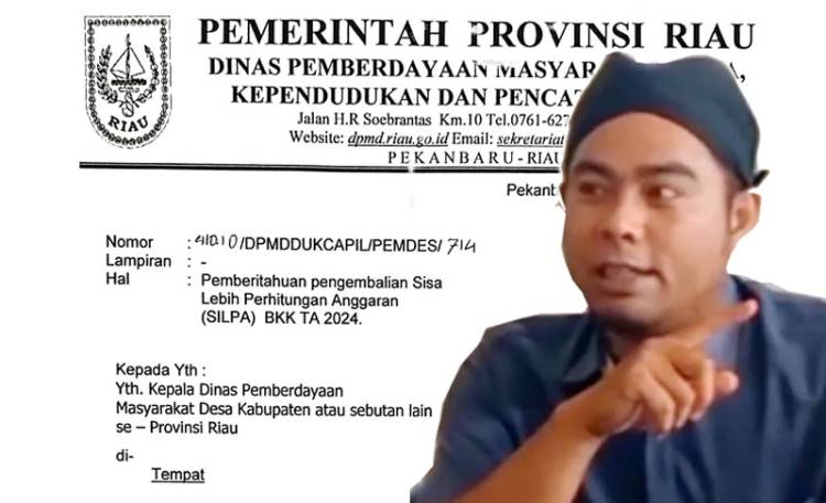 Imbauan Pengembalian SILPA BKK Pemprov Riau  ke Desa TA 2024 menuai Kritikan