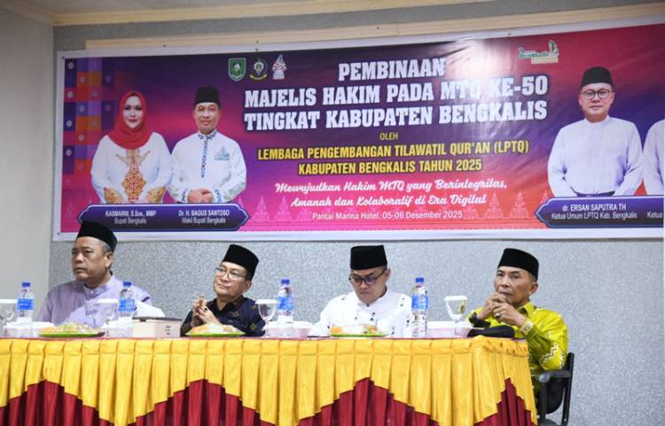 Jelang MTQ ke-50 Kabupaten Bengkalis, LPTQ Gelar Pembinaan Hakim