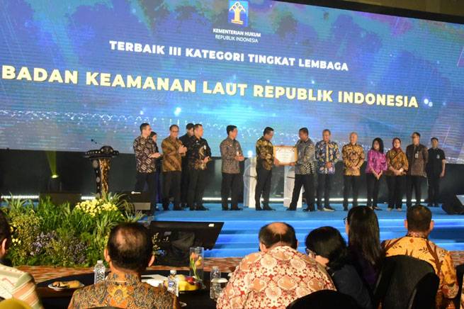 Bakamla RI Raih Penghargaan Indeks Reformasi Hukum Tahun 2025
