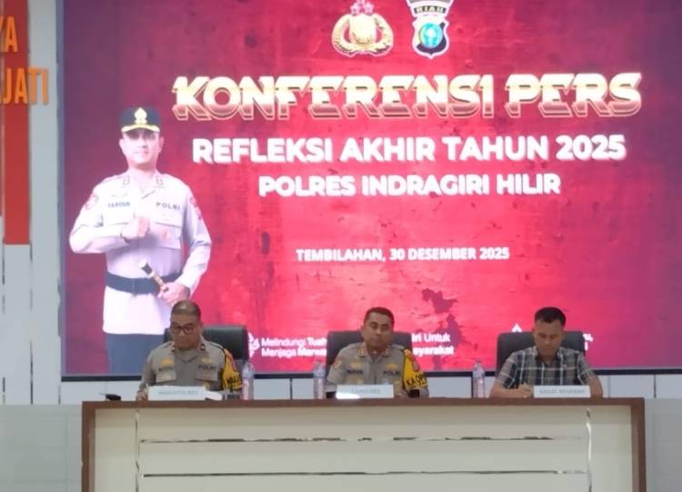 Polres Inhil Gelar Refleksi Akhir Tahun 2025, Paparkan Capaian Kinerja
