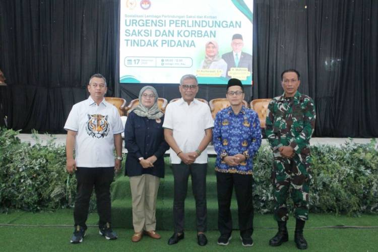 Sosialisasi Urgensi Perlindungan Saksi dan Korban Tindak Pidana, Bupati Inhil Beri Apresiasi