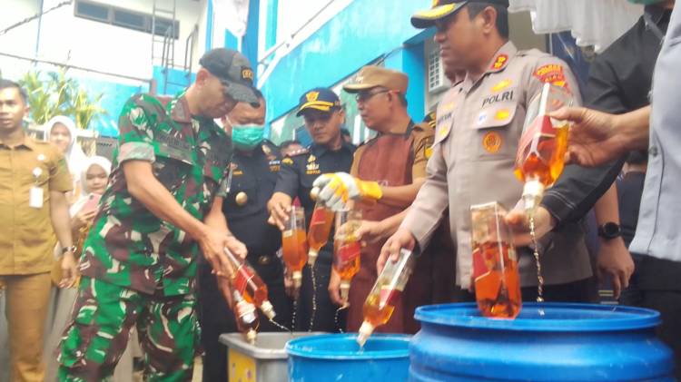 BC Tembilahan Musnahkan Barang Hasil Penindakan