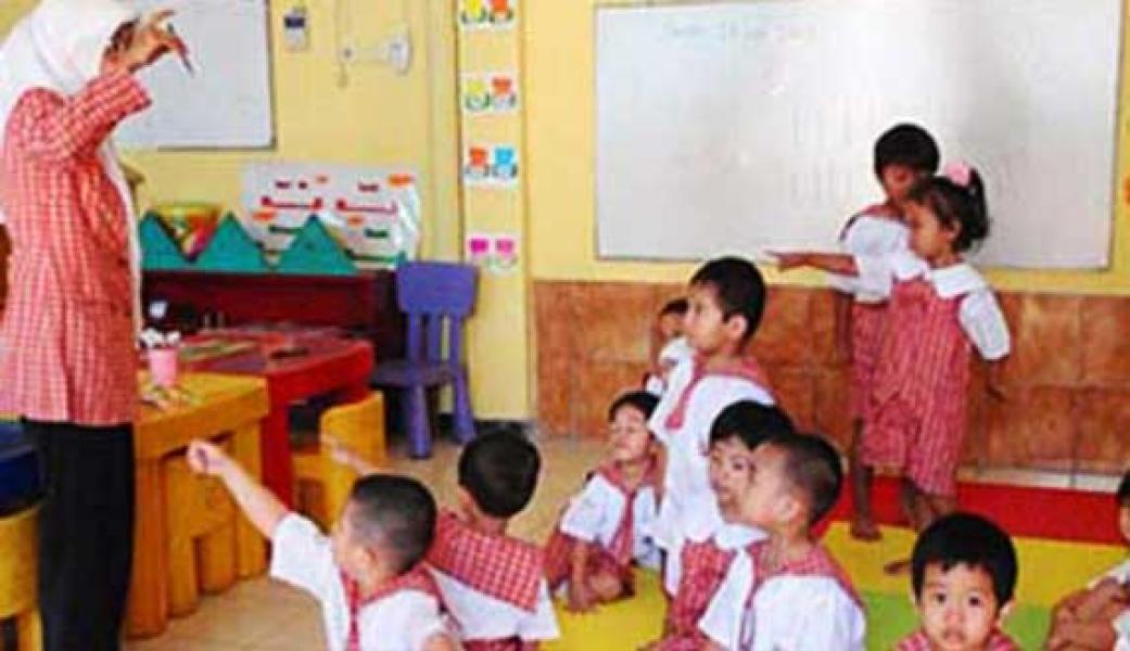 Adit Kini Bersekolah di TK Pertiwi Bangkinang
