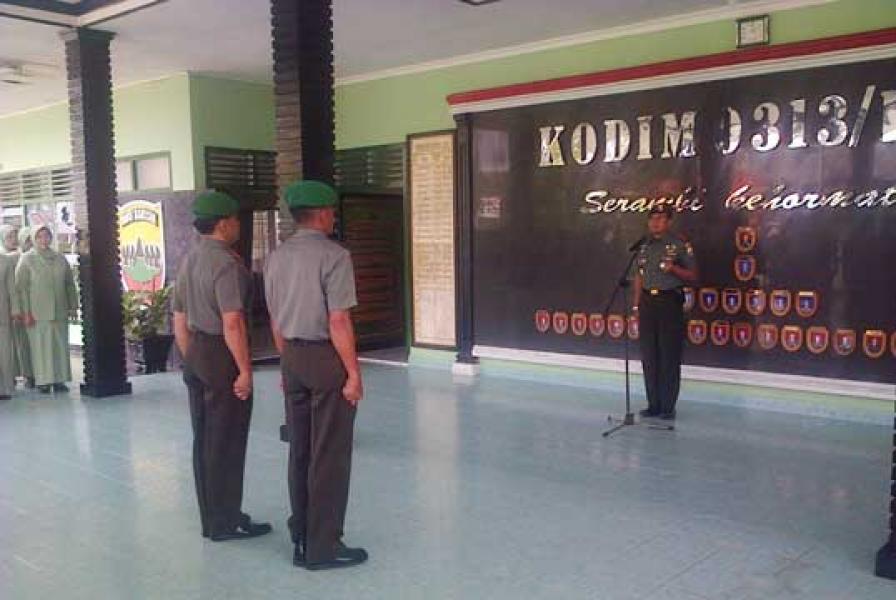 Mutasi Perwira KODIM 0313/KPR 