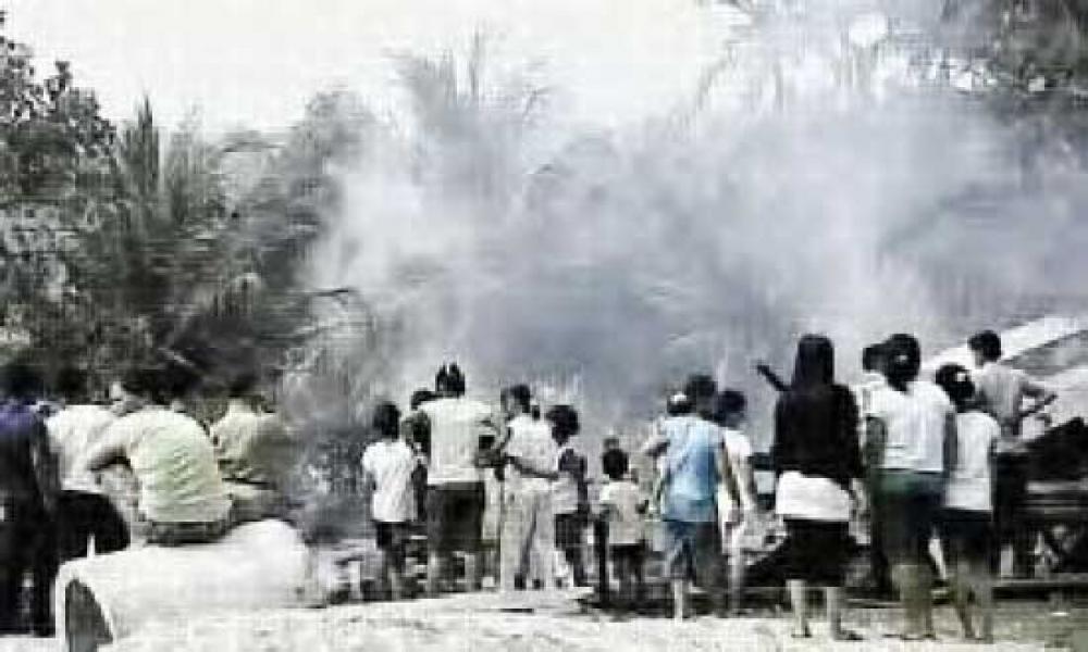 Tiga Rumah Petak di Dalu-dalu Ludes Terbakar