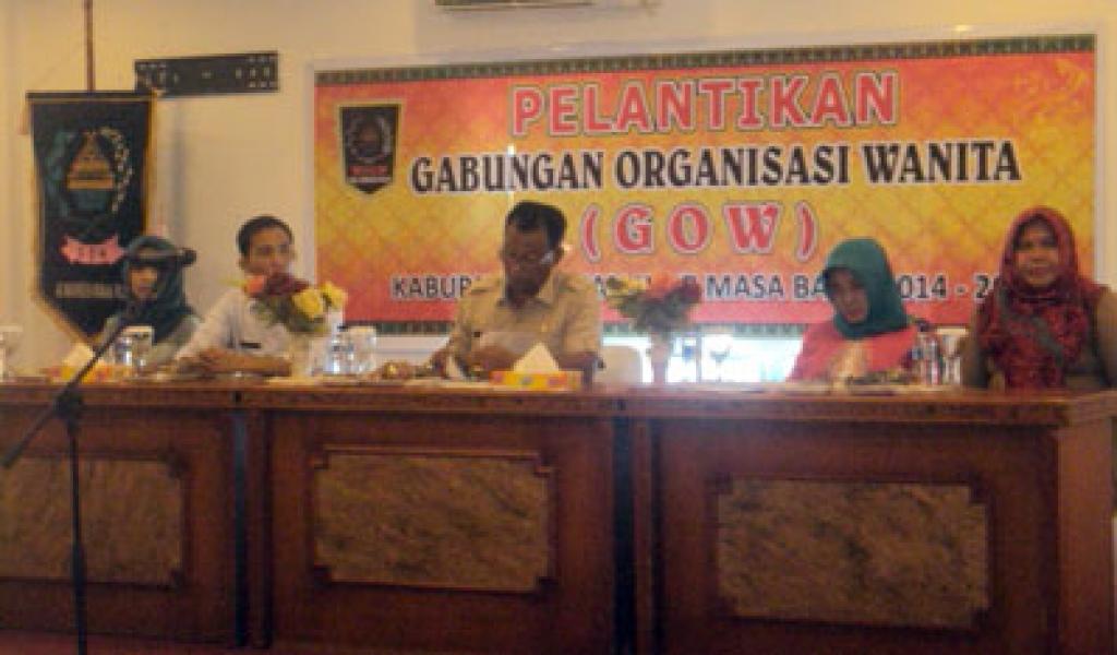 Bupati Suyatno Lantik Pengurus GOW Rohil 2015-2019