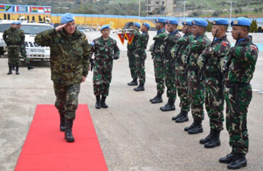 Jenderal Spanyol kunjungi Markas Indobatt di Lebanon