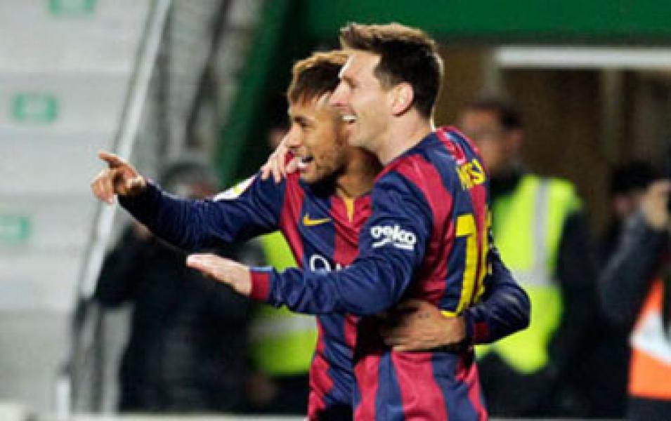 Neymar & Messi Bintangi Pesta Gol Barca