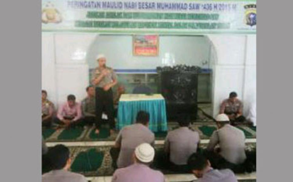 Polres Kampar Peringati Maulid Nabi Muhammad SAW 1436 H