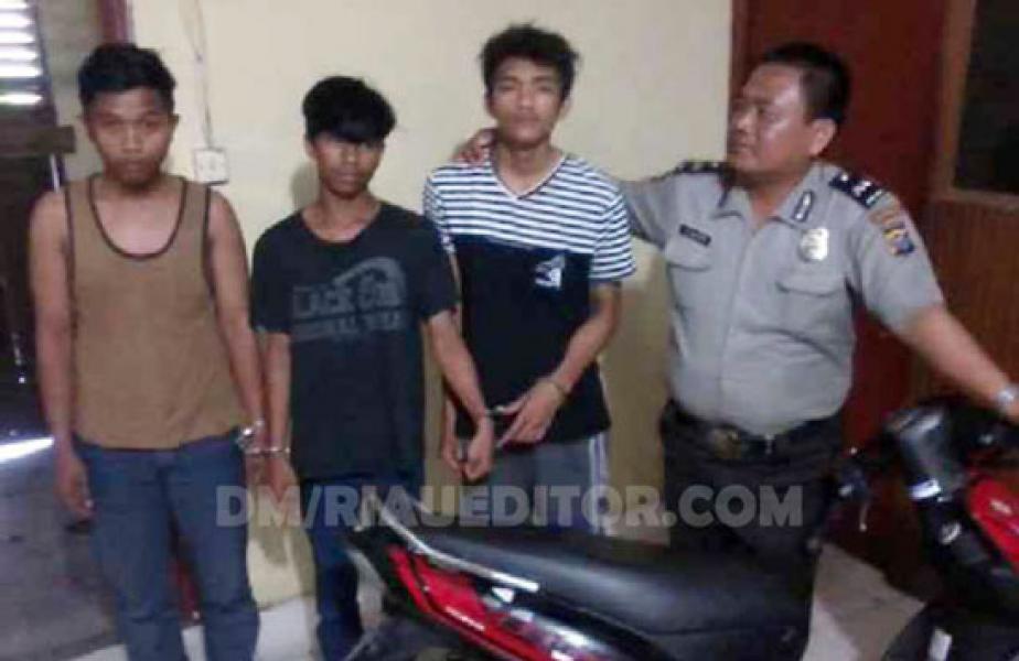 Tiga Tersangka Curanmor Dibekuk Polisi