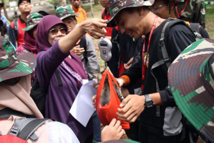 63 Peserta Ekspedisi NKRI Bidang Flora Fauna Latihan Praktek Lapangan  