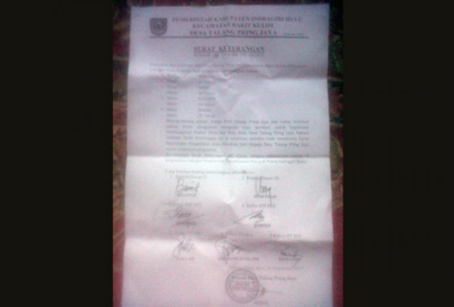 Akibat SK Kades 4 Warga Desa Pring Jaya Dikerangkeng