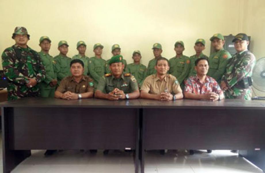 Camat Buka Pelatihan Linmas Desa Liang Banir