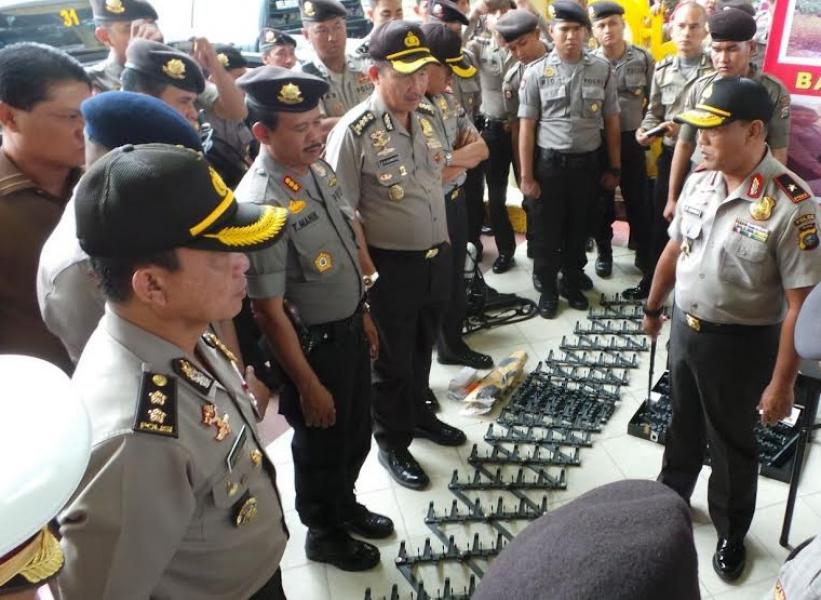 Ditsabhara Polda Riau Ujuk Kebolehan, Mulai dari Freestyle Sepeda Motor Hingga Aksi Rescue