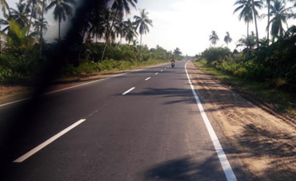 Jalan Lintas Bagansiapiapi-Sinaboi Sudah Mulus