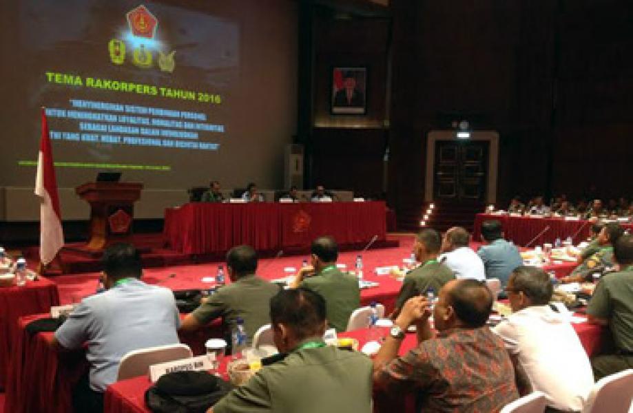 Kasum TNI Buka Rapat Koordinasi Personel TNI