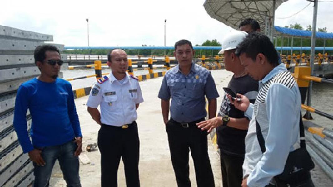 Komisi II DPRD Bengkalis Pantau Pembangunan Dermaga