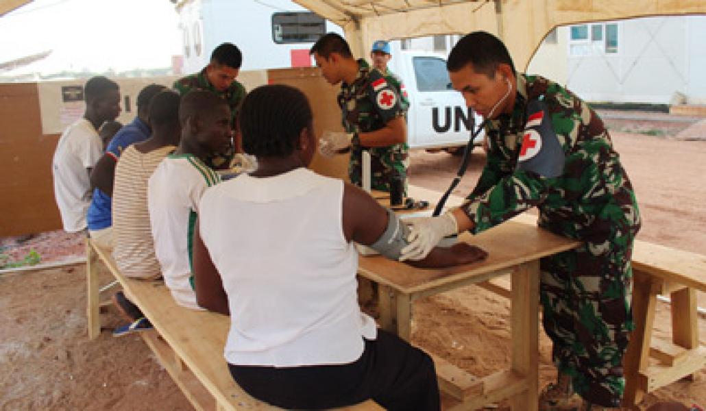 Kontingen Garuda XXXVII-B/Minusca Gelar Pengobatan Gratis di Afrika Tengah