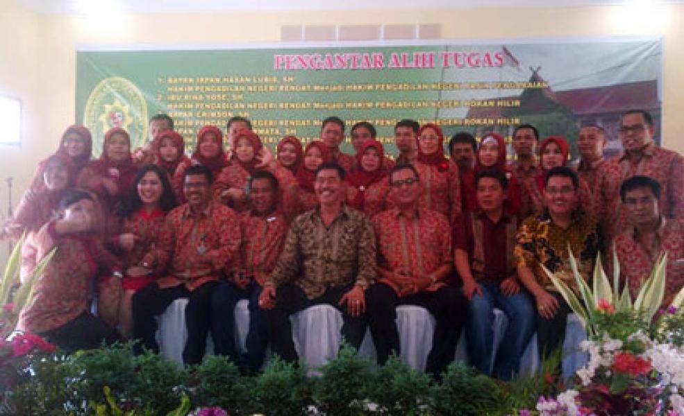 PN Rengat Gelar Pengantar Alih Tugas 4 Hakim dan 2 Panitera