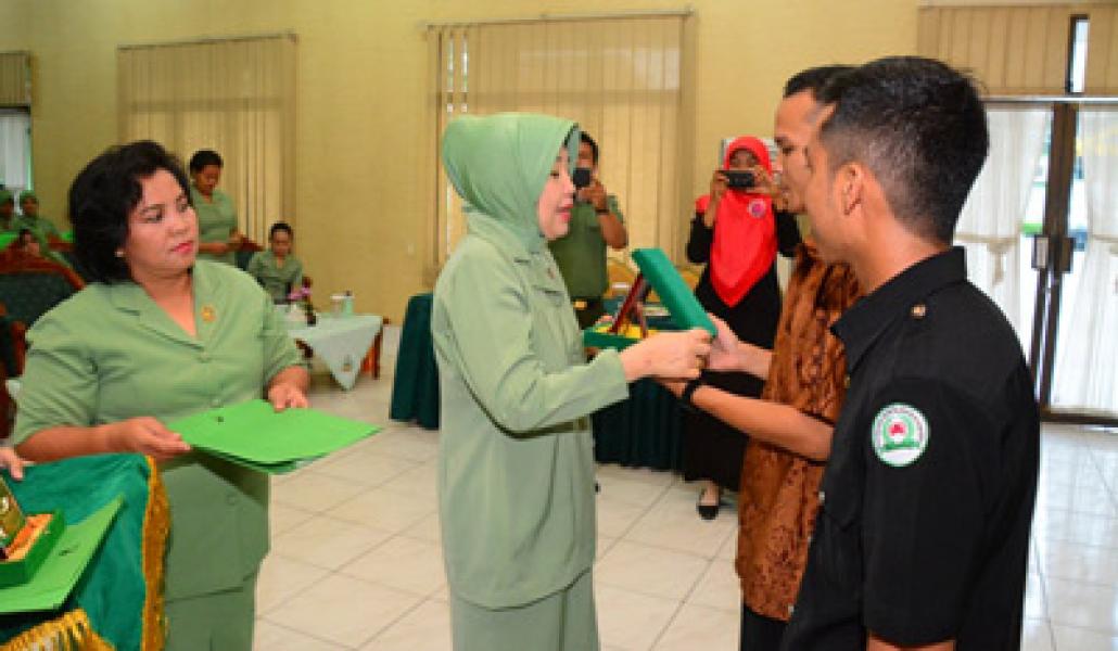 Persit Jajaran Koorcab Rem 031 Ikuti Sosialisasi Kanker dan Tumor