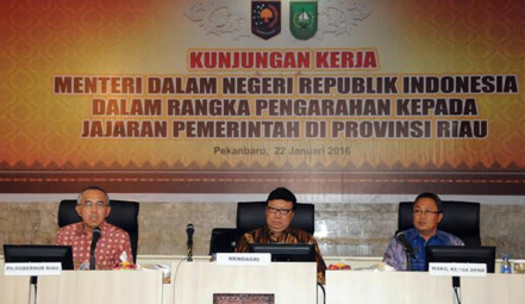 Plt Gubri Curhat Soal Rasionalisasi APBD 2016 ke Kemendagri