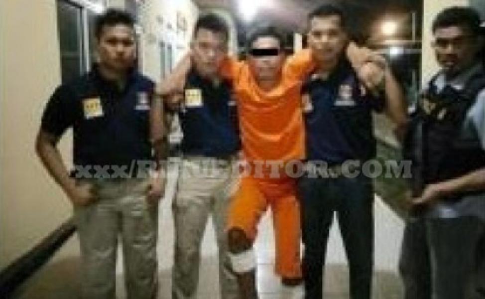 Polres Rohil Tembak Rampok Bersenpi di Sumatera Utara