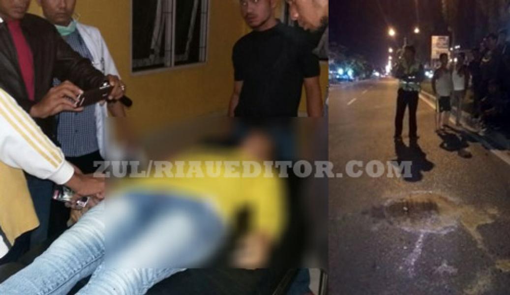 Sepeda Motor Disenggol Truck Fuso, 1 Korban Tewas Tergilas