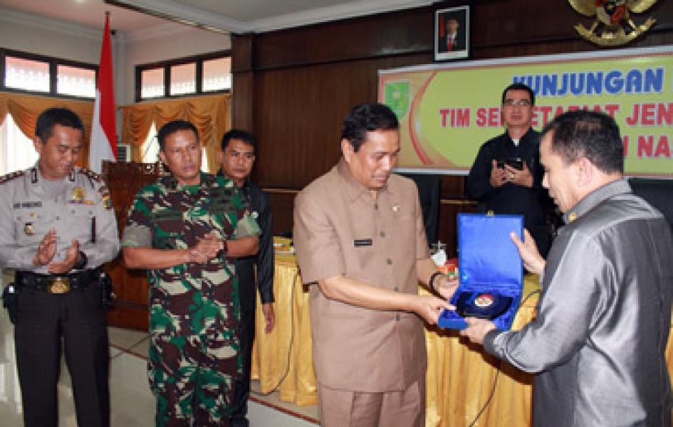 Tim Setjen Wantannas Tinjau Dua Kecamatan di Inhu