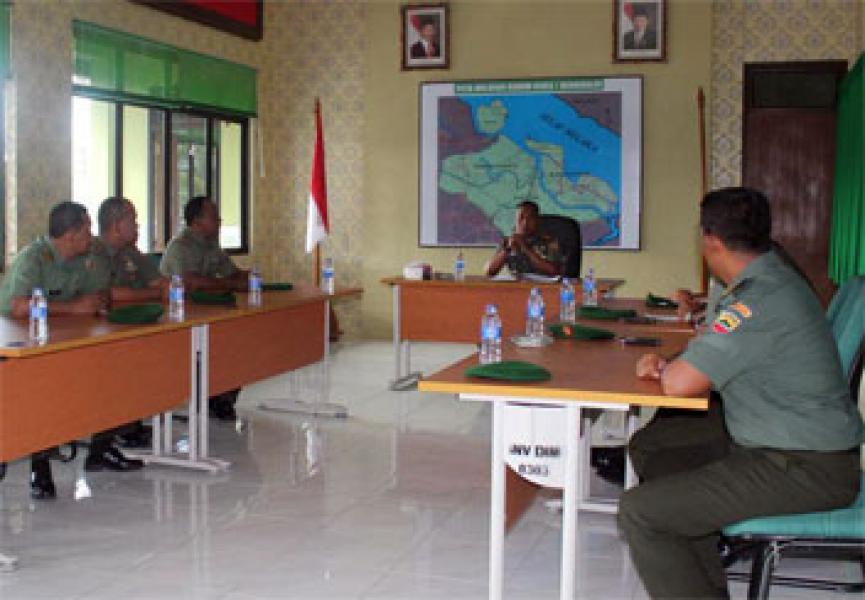 Dandim 0303/Bengkalis Pimpin Serah Terima Danramil 10/Perawang 