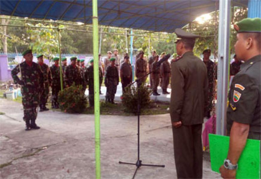 Danramil Bengkalis Melaksanakan Pemakaman Militer Bagi Veteran RI  