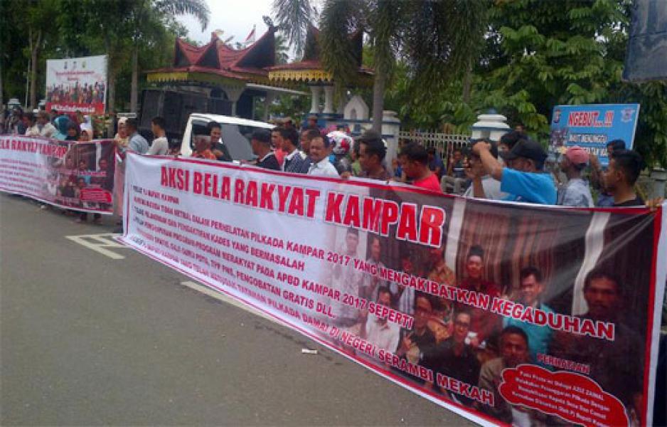 Dubalang Kampar Lakukan Aksi Bela Rakyat
