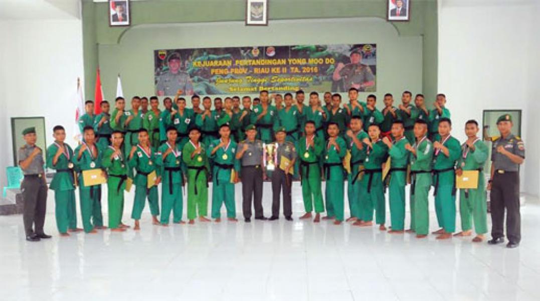 Kejuaraan Yong Moodo Tingkat Korem 031/Wirabima Tahun 2017 Resmi Ditutup