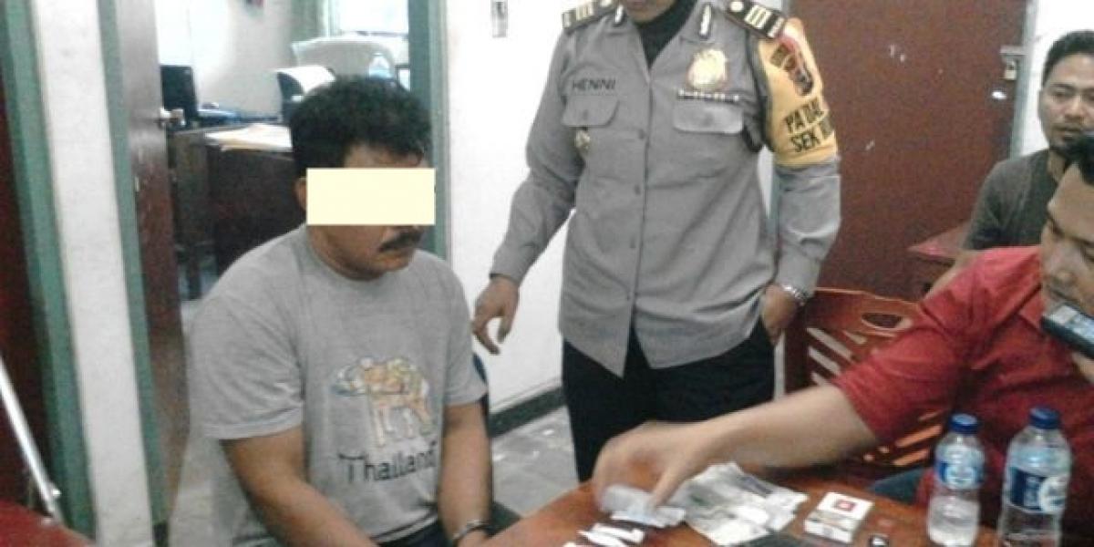 Polsek Rumbai Bekuk Dua Pria Terkait Narkoba Jenis Ganja 