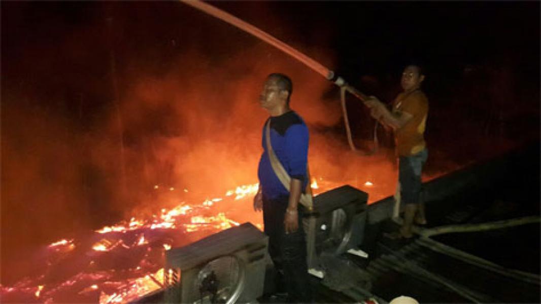 Satu Unit Rumah Warga di Kecamatan Reteh Ludes Dilalap si Jagomerah