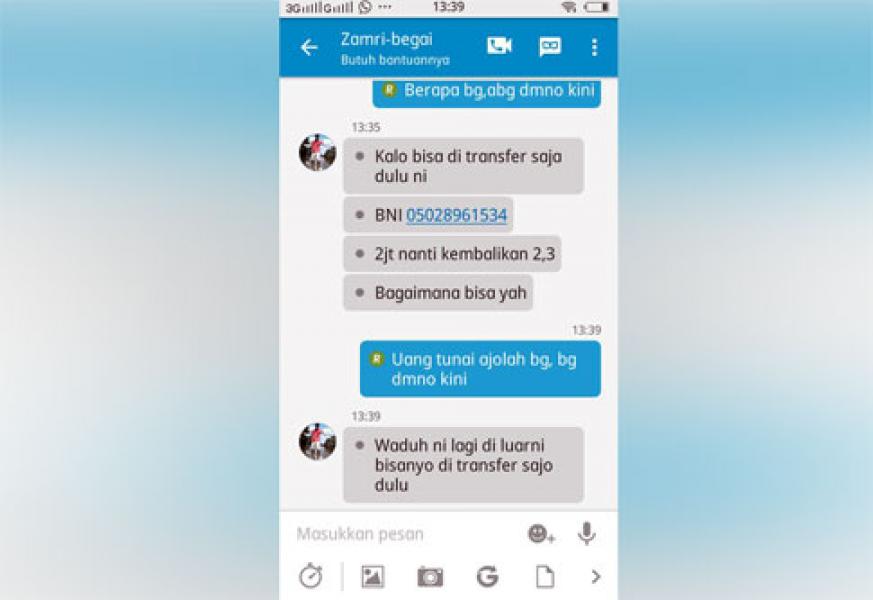 Sejumlah Pengguna Aplikasi Medsos BBM di Pelalawan Dihacker dan Disalahgunakan Untuk Penipuan