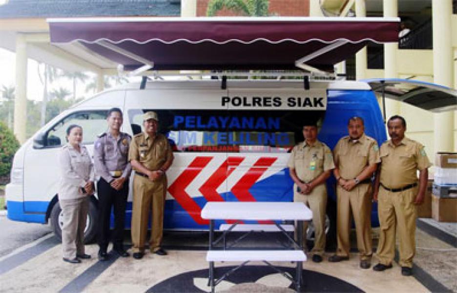 Wabup Siak Sambut Baik Pelayanan Perpanjangan SIM Keliling