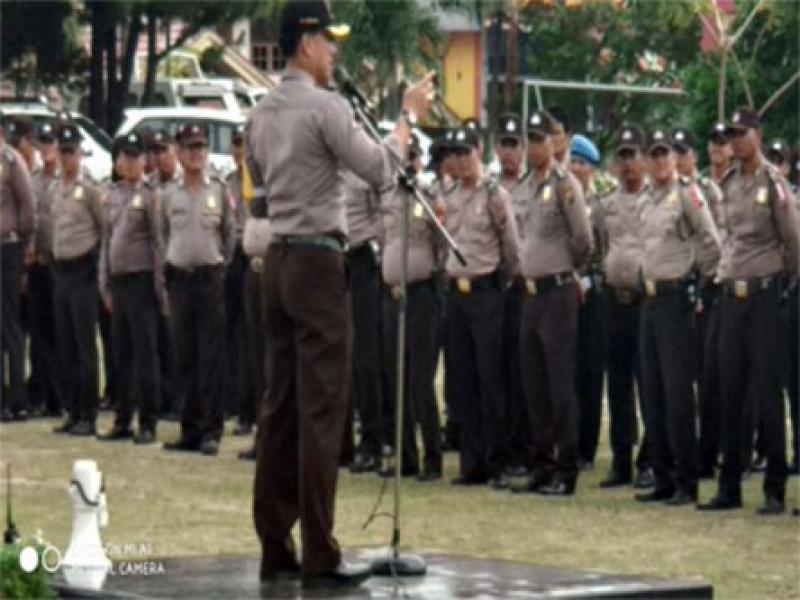 Antisipasi Gejolak Pilgubri, Polresta Gelar Latihan Sispamkota di SPN Pekanbaru