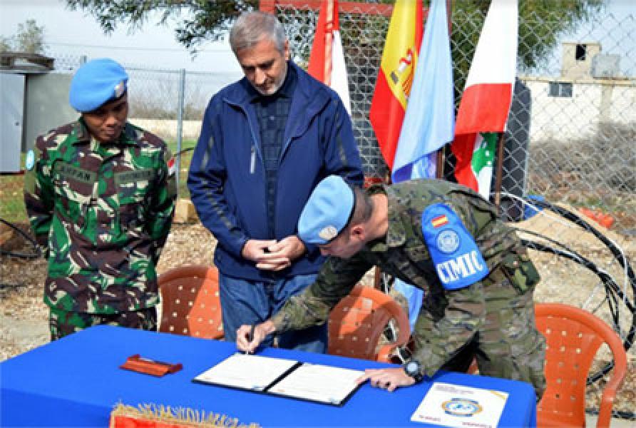 Dansatgas Indobatt Hadiri Peresmian Instalasi Generator Deir Seriane Lebanon