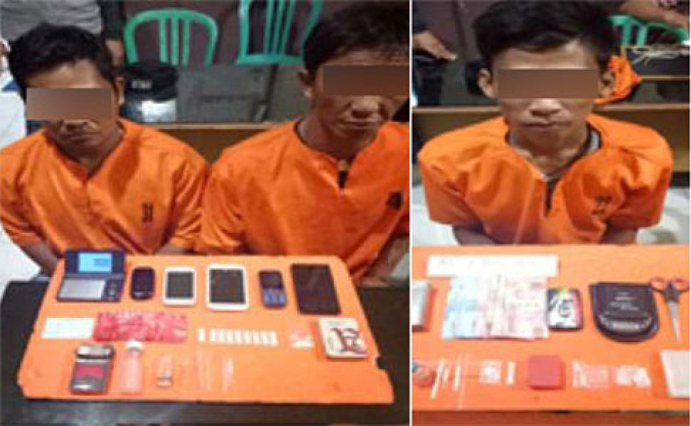 Diduga Pengedar Sabu, Tiga Pemuda Desa Pangalehan Dicokok Polisi