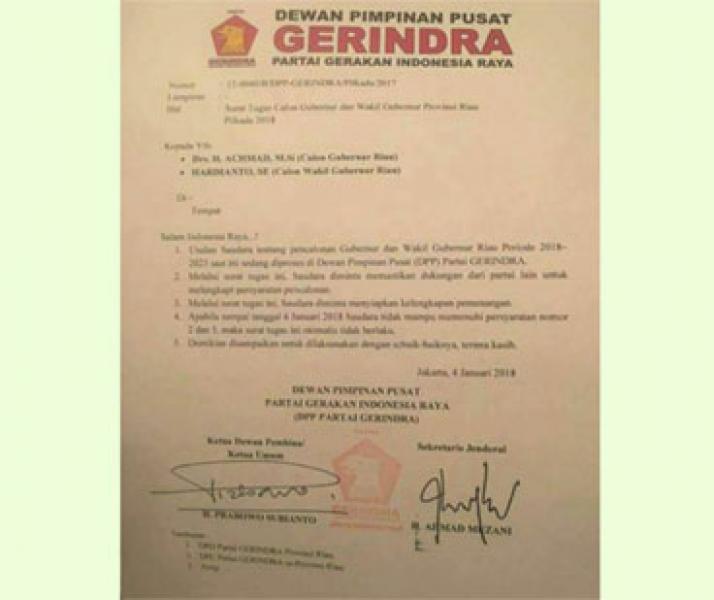 Didukung Gerindra, Achmad Berharap Demokrat Melengkapi