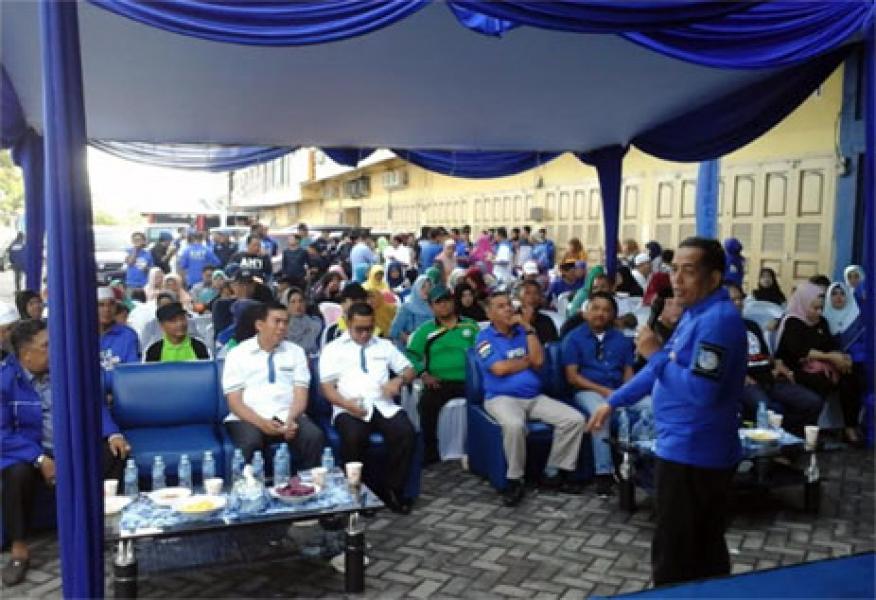 Dihadiri Paslon Firdaus-Rusli Efendi, Demokrat Riau Gelar Cofee Morning 