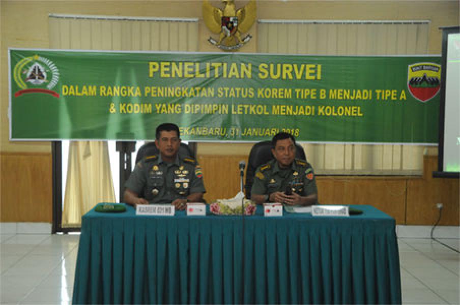 Kasrem 031/Wira Bima: Perubahan Status Korem Dan Kodim Didasarkan Sejumlah Pertimbangan